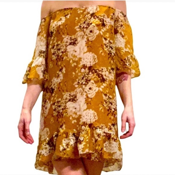 NWT Elena Baldi Made In Italy Silk Blend Floral Ruffle Hem Dress Size XL - Picture 8 of 9